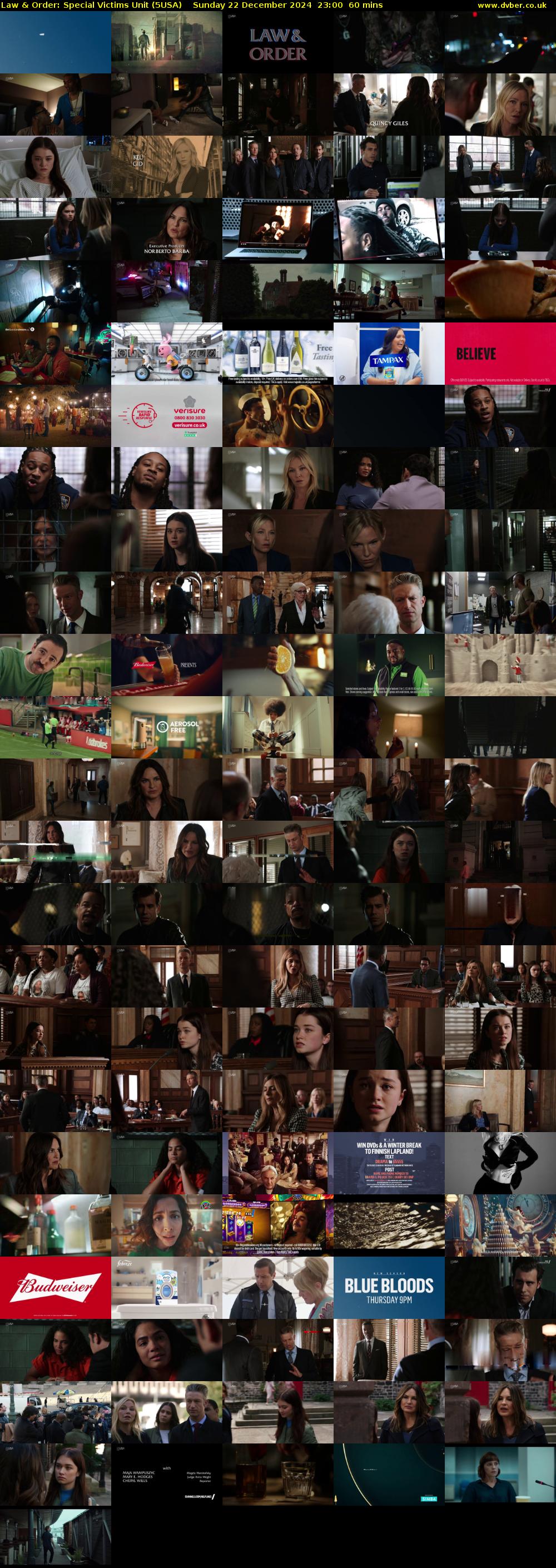 Law & Order: Special Victims Unit (5USA) Sunday 22 December 2024 23:00 - 00:00