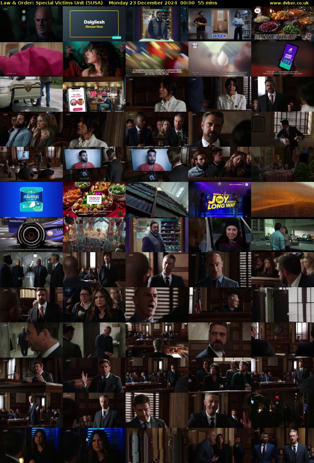 Law & Order: Special Victims Unit (5USA) Monday 23 December 2024 00:00 - 00:55