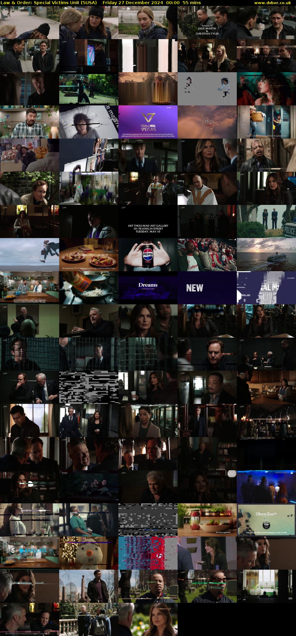 Law & Order: Special Victims Unit (5USA) Friday 27 December 2024 00:00 - 00:55