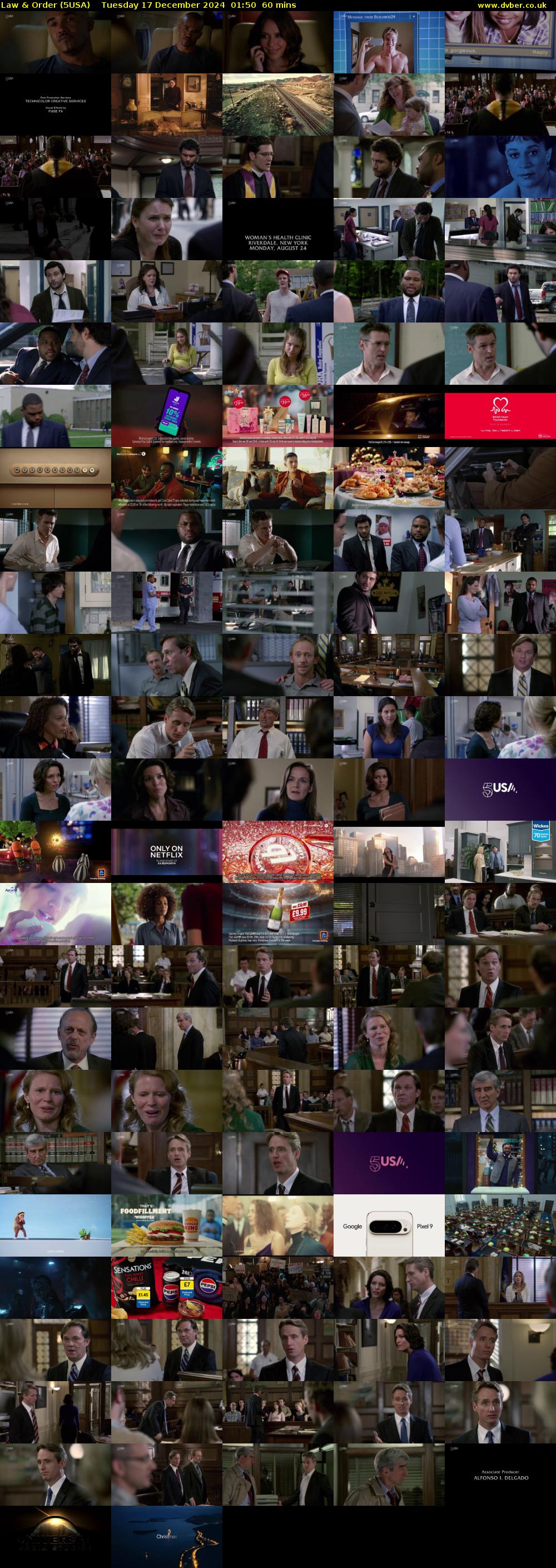Law & Order (5USA) Tuesday 17 December 2024 01:50 - 02:50
