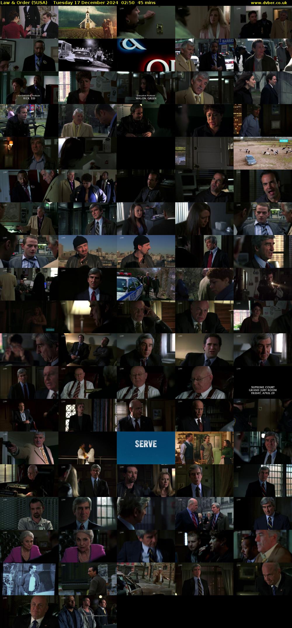 Law & Order (5USA) Tuesday 17 December 2024 02:50 - 03:35