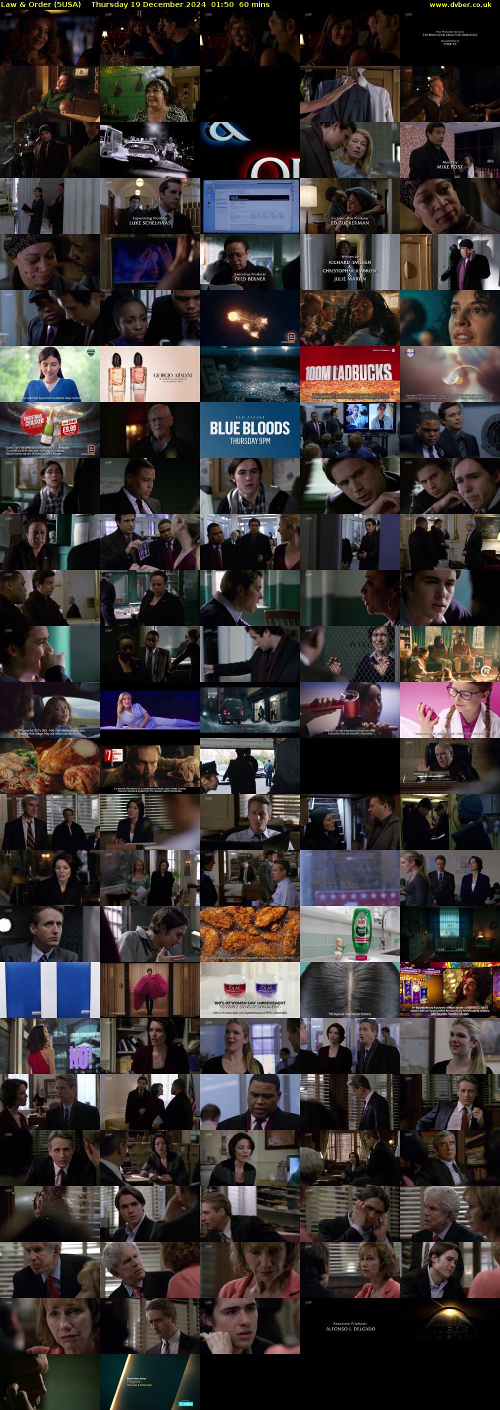 Law & Order (5USA) Thursday 19 December 2024 01:50 - 02:50