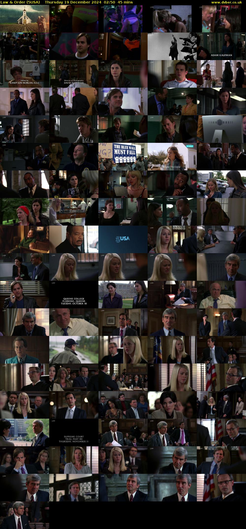 Law & Order (5USA) Thursday 19 December 2024 02:50 - 03:35