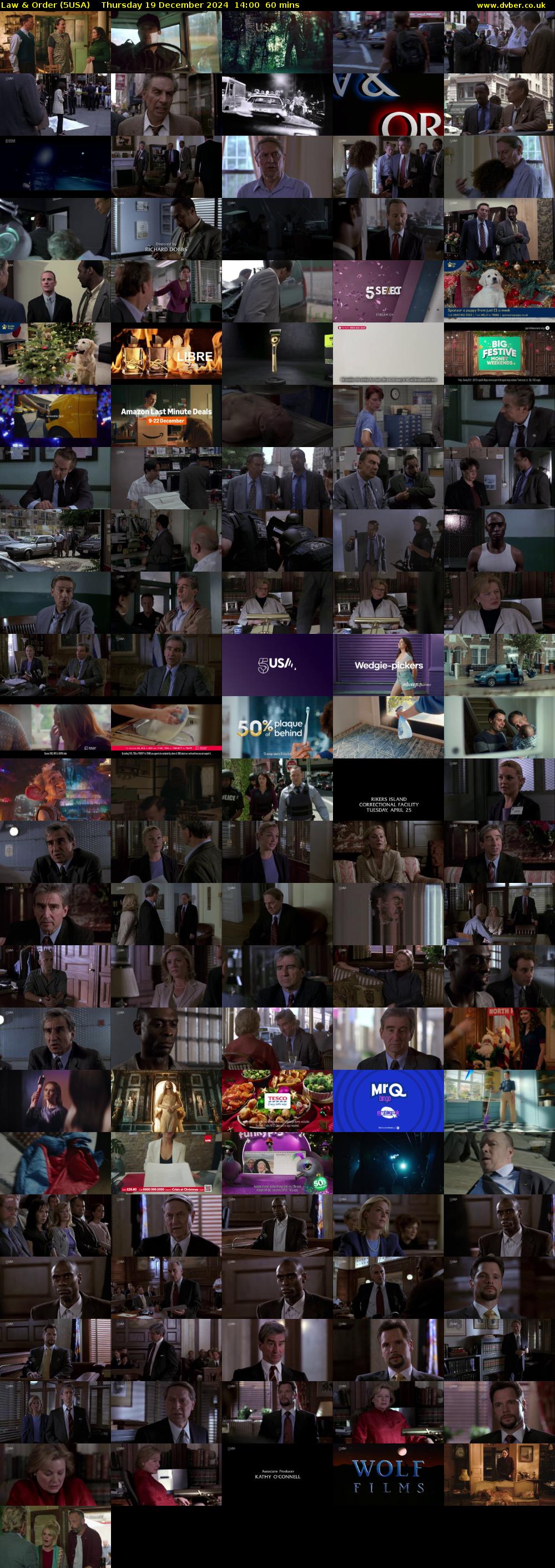 Law & Order (5USA) Thursday 19 December 2024 14:00 - 15:00