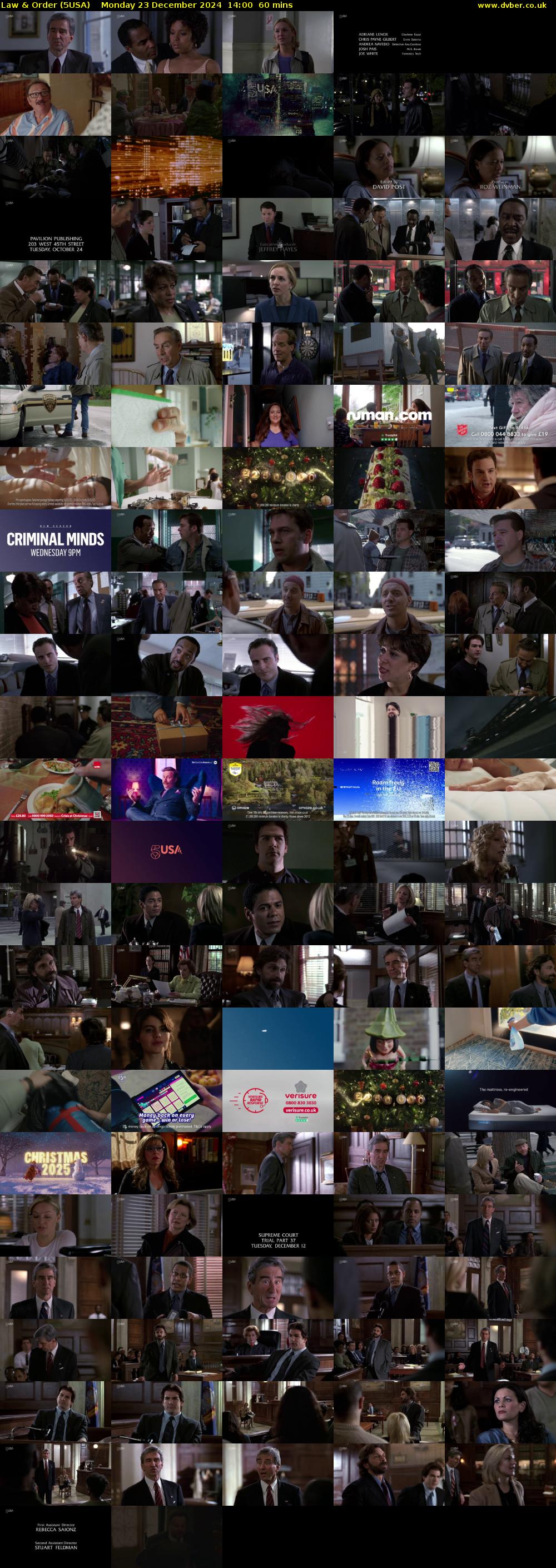 Law & Order (5USA) Monday 23 December 2024 14:00 - 15:00