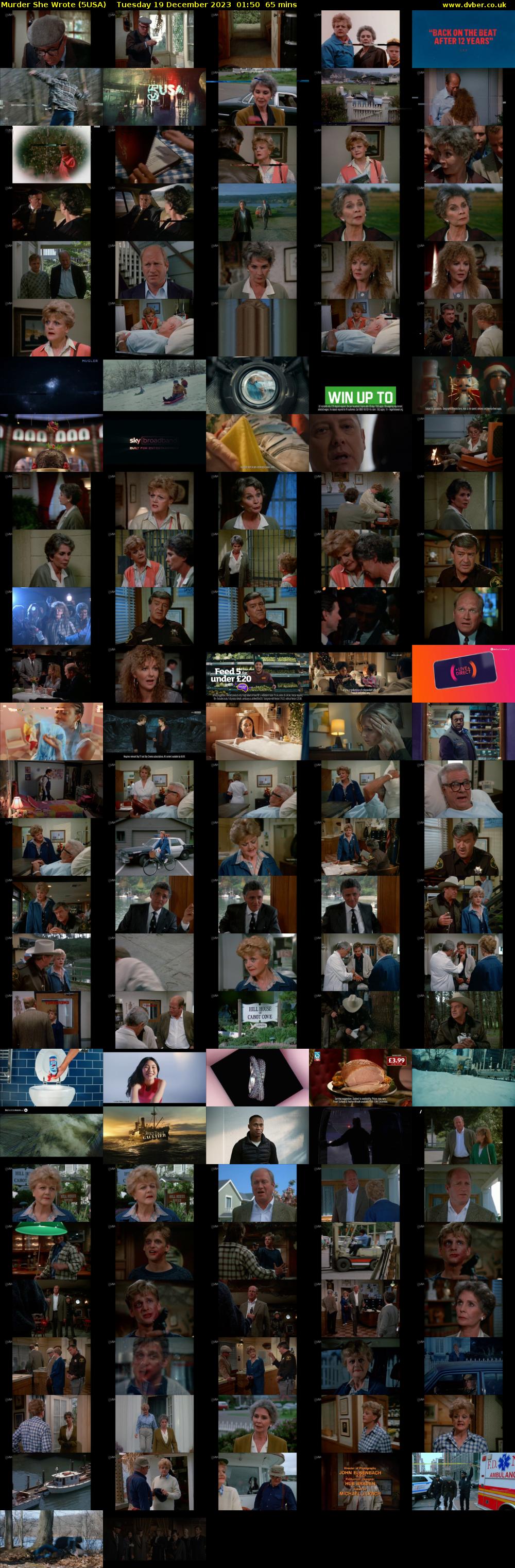 Murder She Wrote (5USA) Tuesday 19 December 2023 01:50 - 02:55