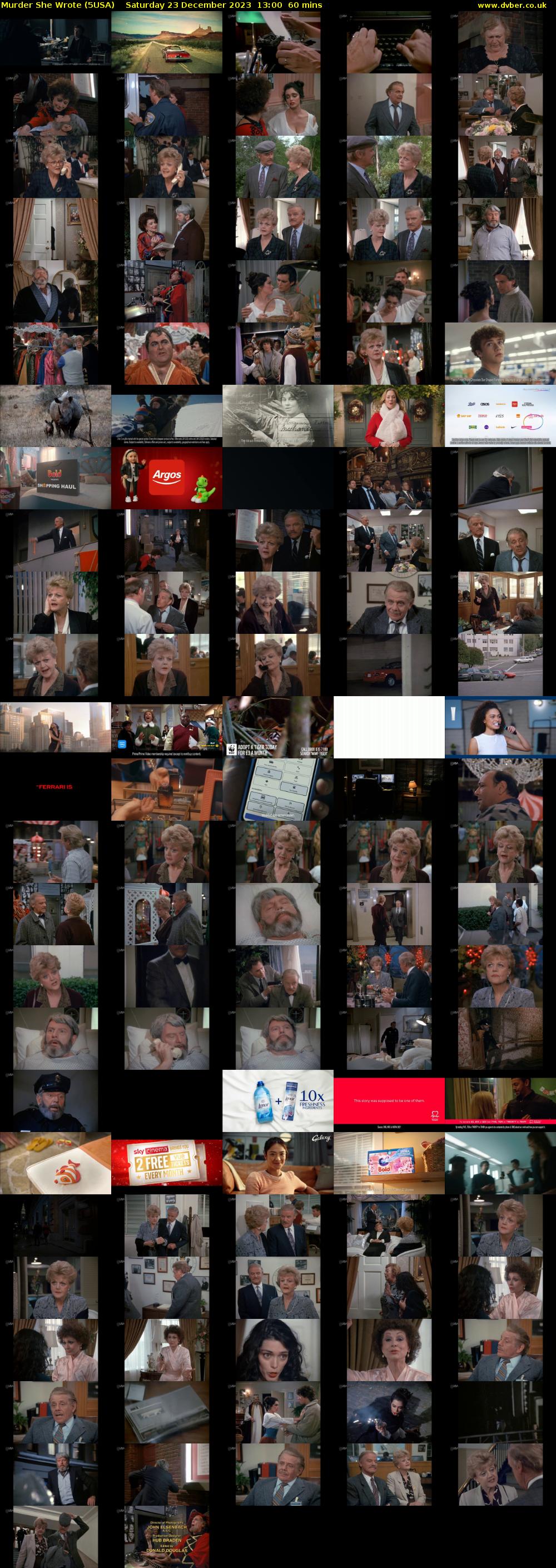 Murder She Wrote (5USA) Saturday 23 December 2023 13:00 - 14:00