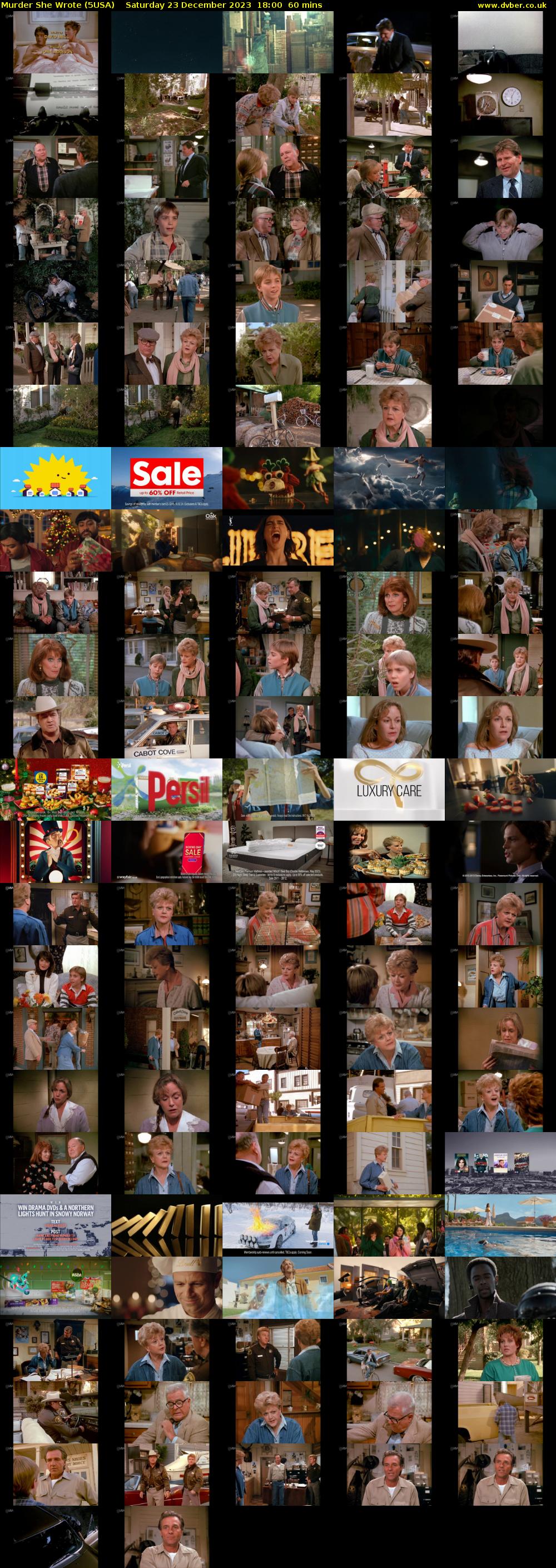 Murder She Wrote (5USA) Saturday 23 December 2023 18:00 - 19:00