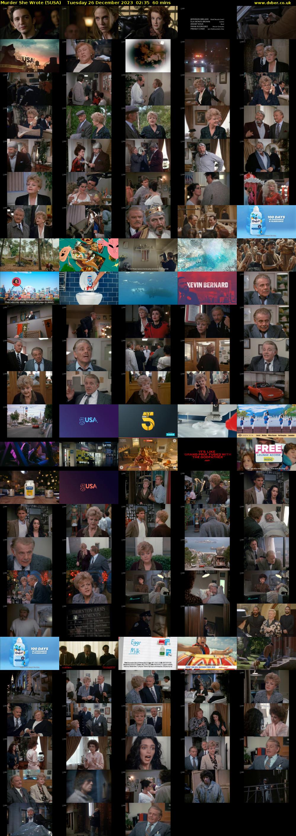 Murder She Wrote (5USA) Tuesday 26 December 2023 02:35 - 03:35