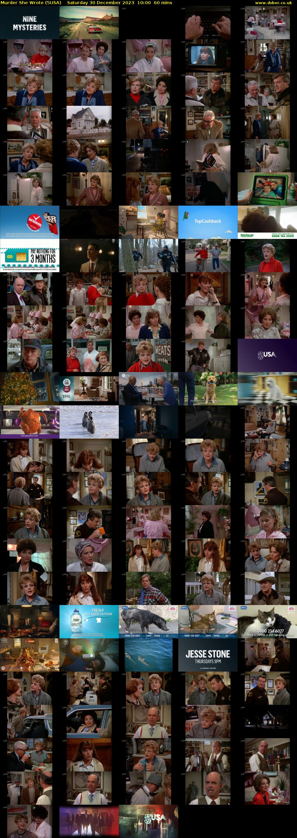 Murder She Wrote (5USA) Saturday 30 December 2023 10:00 - 11:00