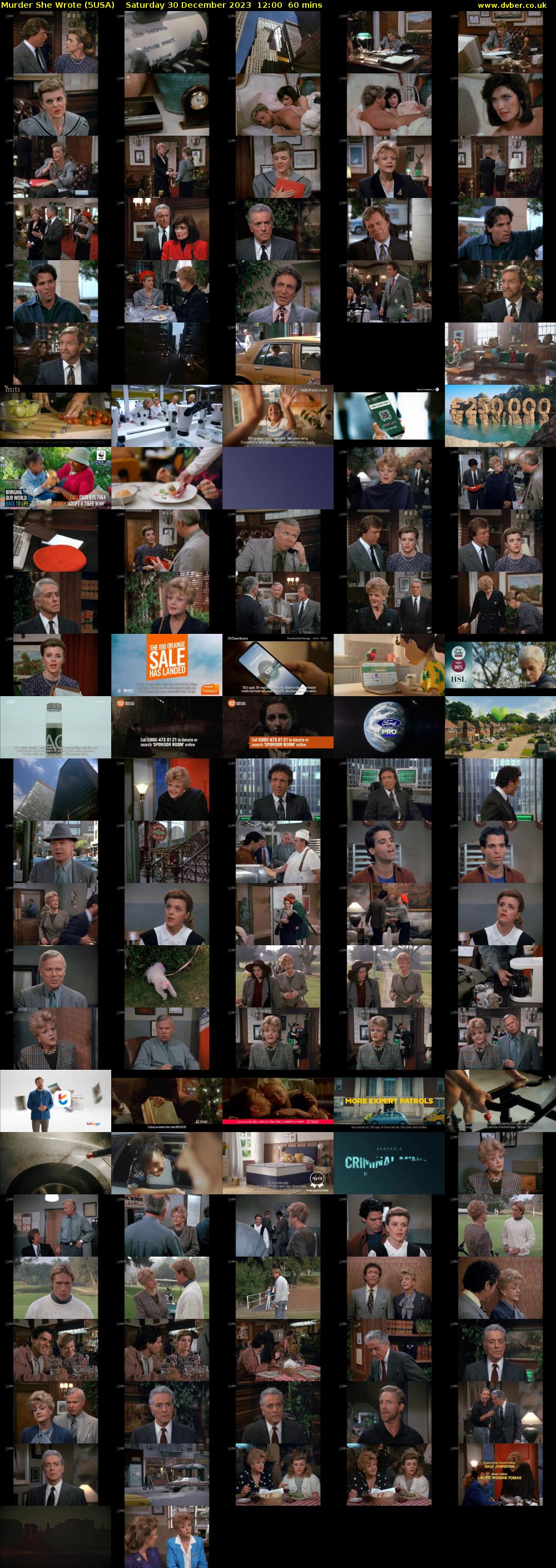 Murder She Wrote (5USA) Saturday 30 December 2023 12:00 - 13:00