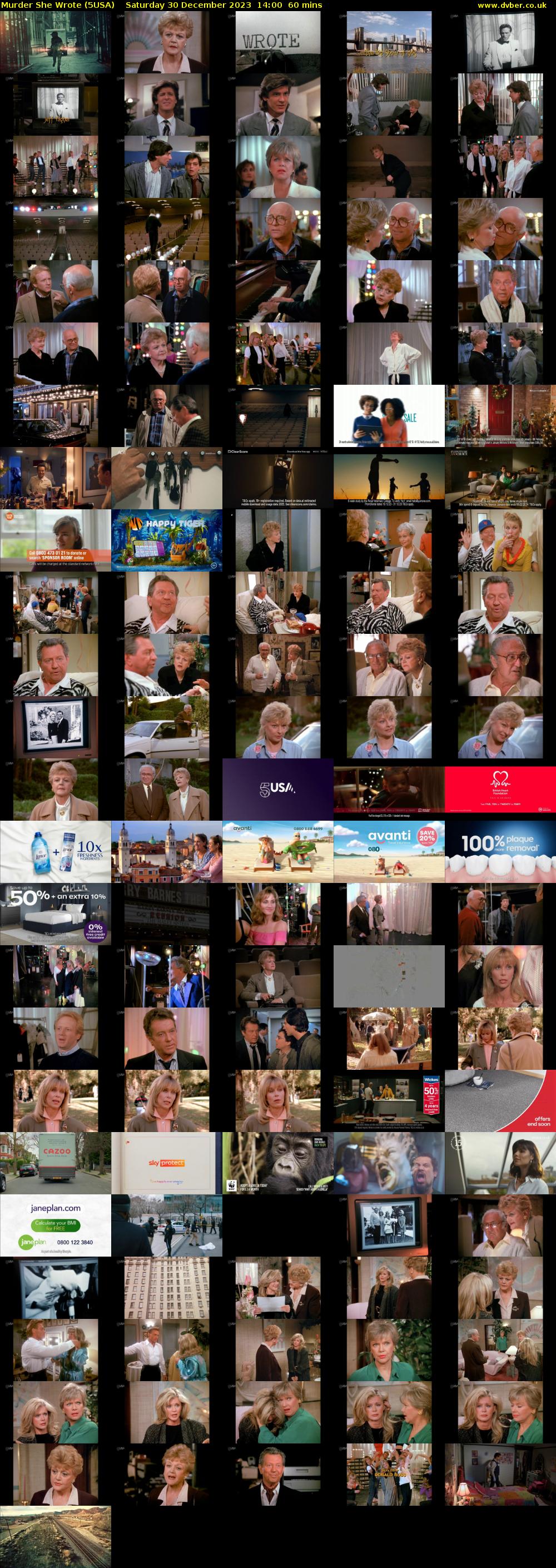 Murder She Wrote (5USA) Saturday 30 December 2023 14:00 - 15:00