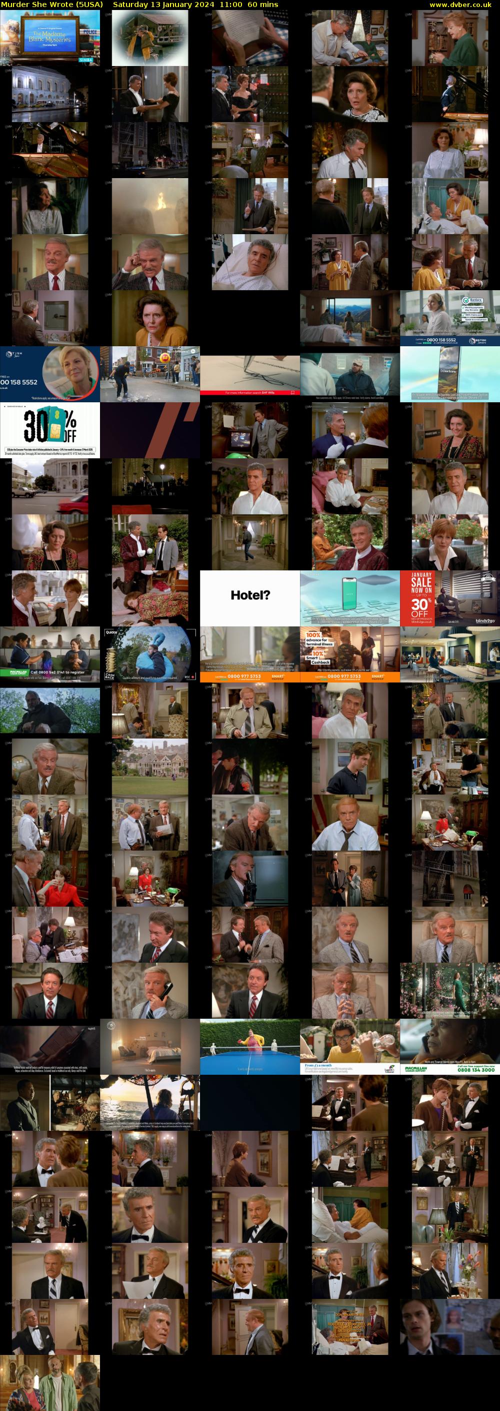 Murder She Wrote (5USA) Saturday 13 January 2024 11:00 - 12:00