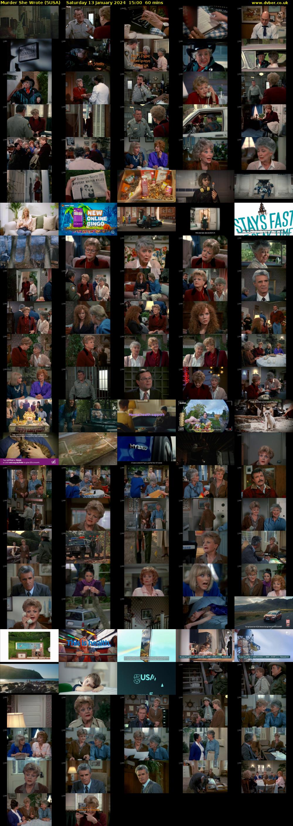 Murder She Wrote (5USA) Saturday 13 January 2024 15:00 - 16:00