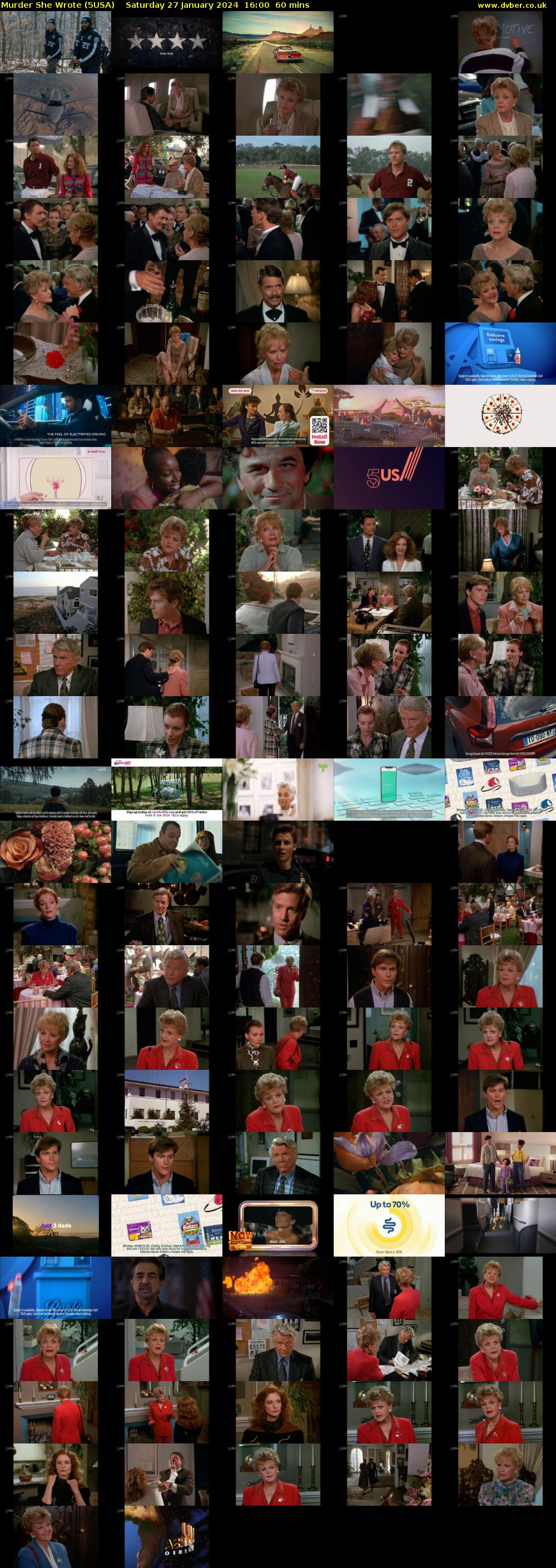 Murder She Wrote (5USA) Saturday 27 January 2024 16:00 - 17:00
