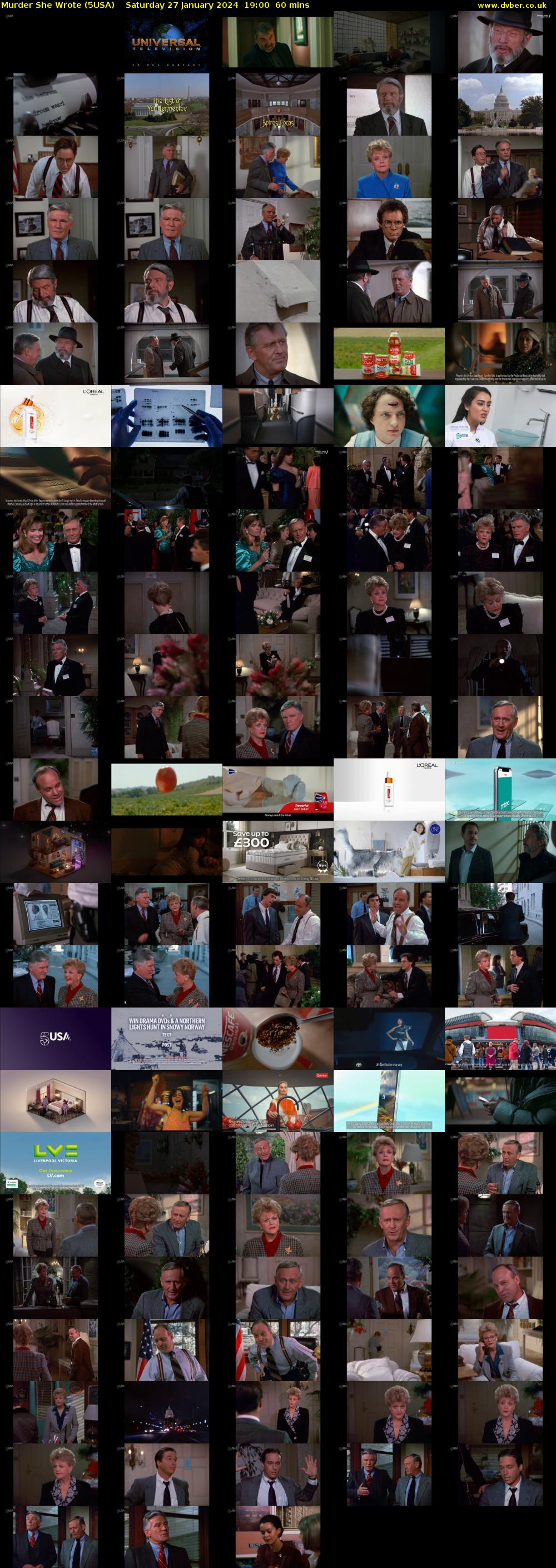 Murder She Wrote (5USA) Saturday 27 January 2024 19:00 - 20:00