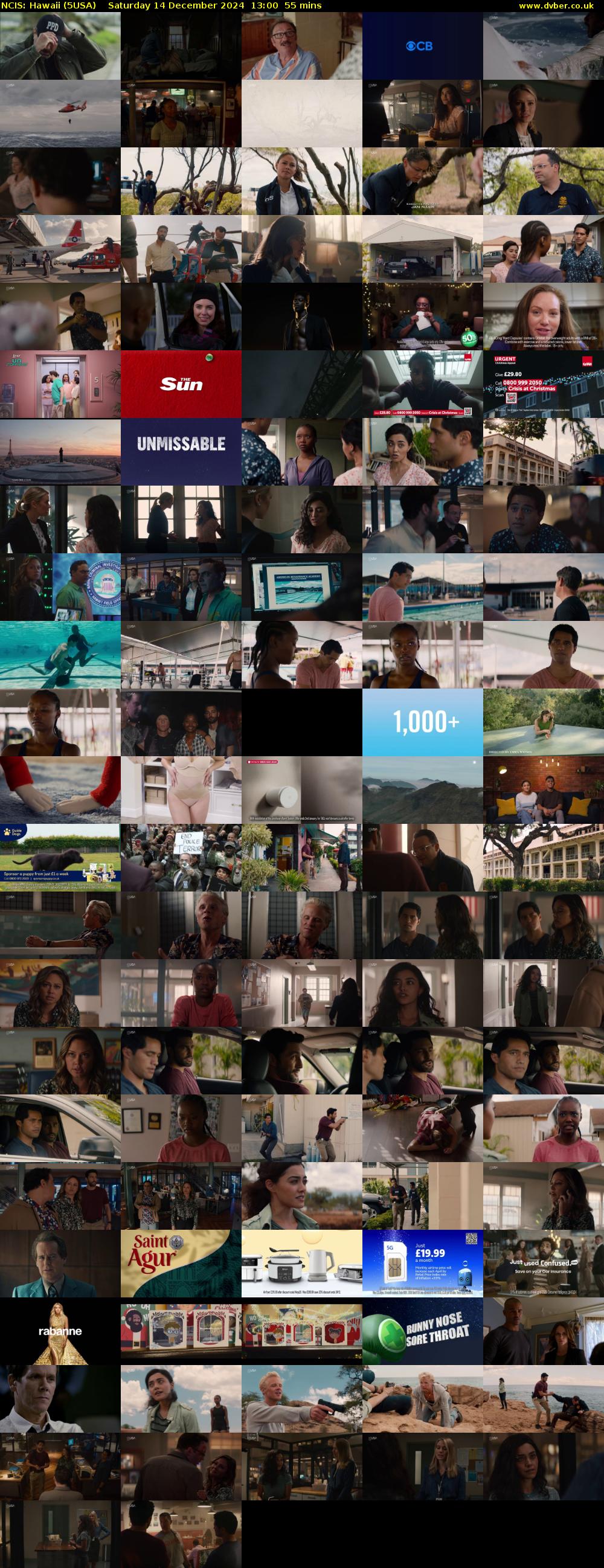 NCIS: HawaiI (5USA) Saturday 14 December 2024 13:00 - 13:55