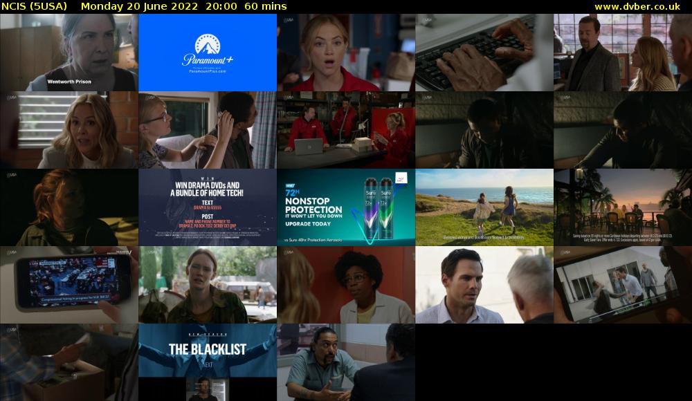 NCIS (5USA) Monday 20 June 2022 20:00 - 21:00