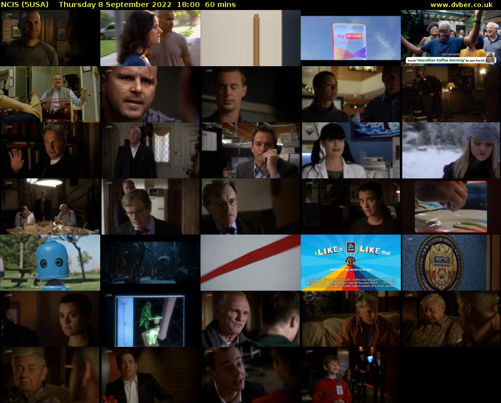NCIS (5USA) Thursday 8 September 2022 18:00 - 19:00