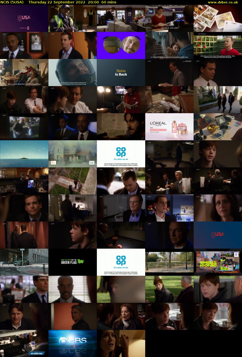 NCIS (5USA) Thursday 22 September 2022 20:00 - 21:00