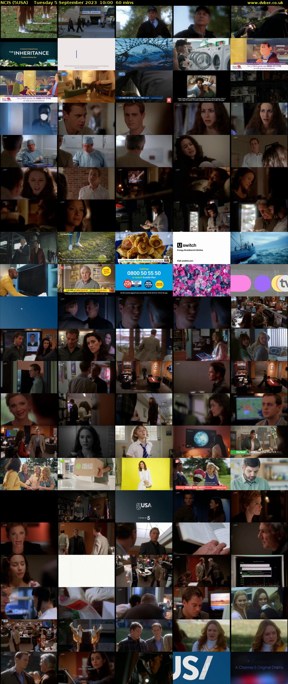 NCIS (5USA) Tuesday 5 September 2023 10:00 - 11:00