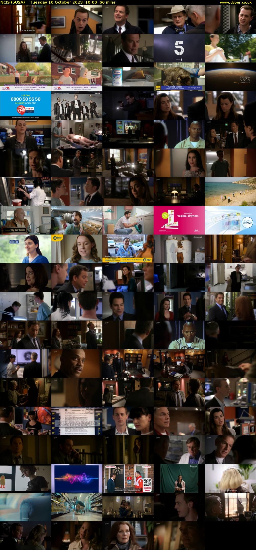 NCIS (5USA) Tuesday 10 October 2023 10:00 - 11:00