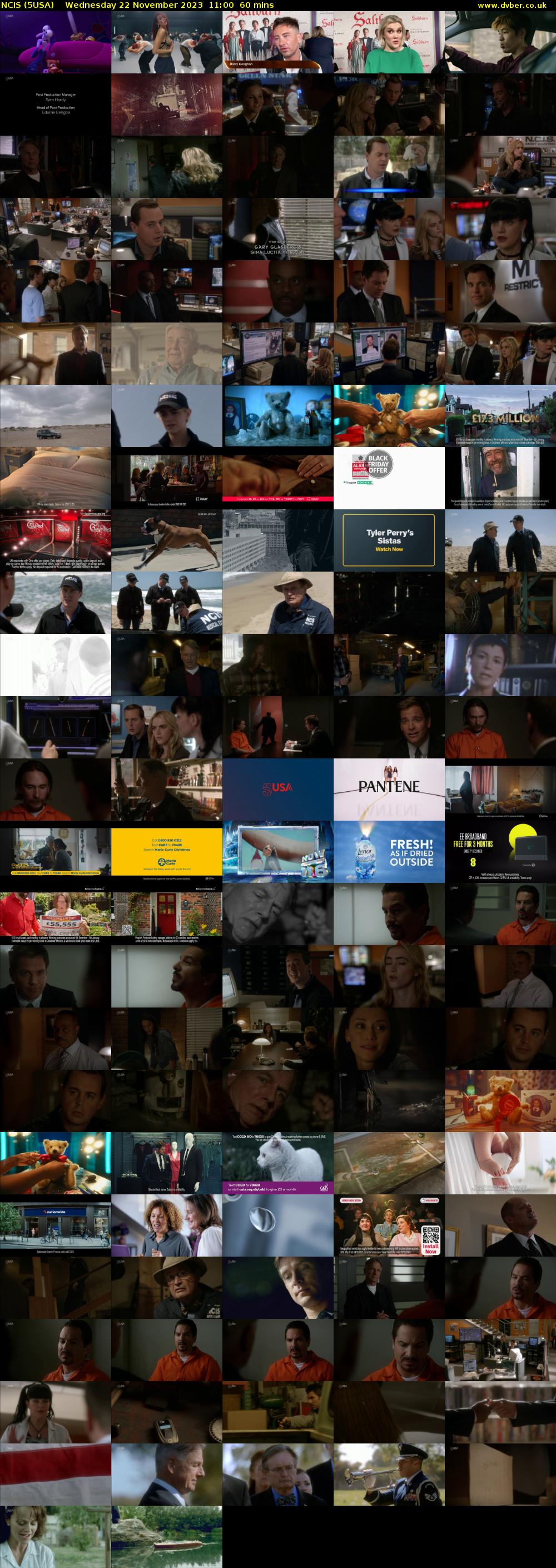NCIS (5USA) Wednesday 22 November 2023 11:00 - 12:00