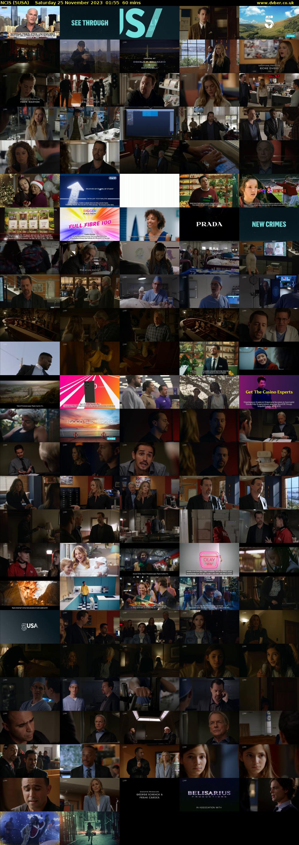 NCIS (5USA) Saturday 25 November 2023 01:55 - 02:55