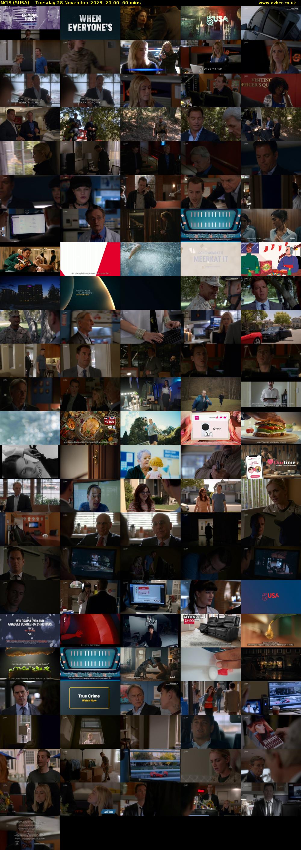 NCIS (5USA) Tuesday 28 November 2023 20:00 - 21:00