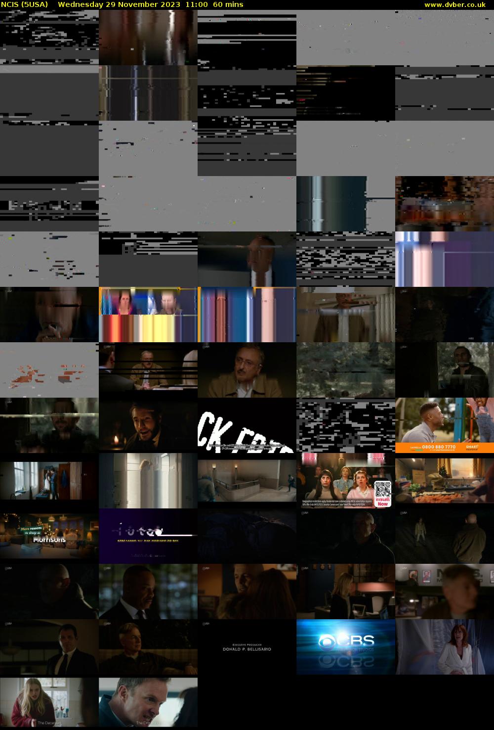 NCIS (5USA) Wednesday 29 November 2023 11:00 - 12:00