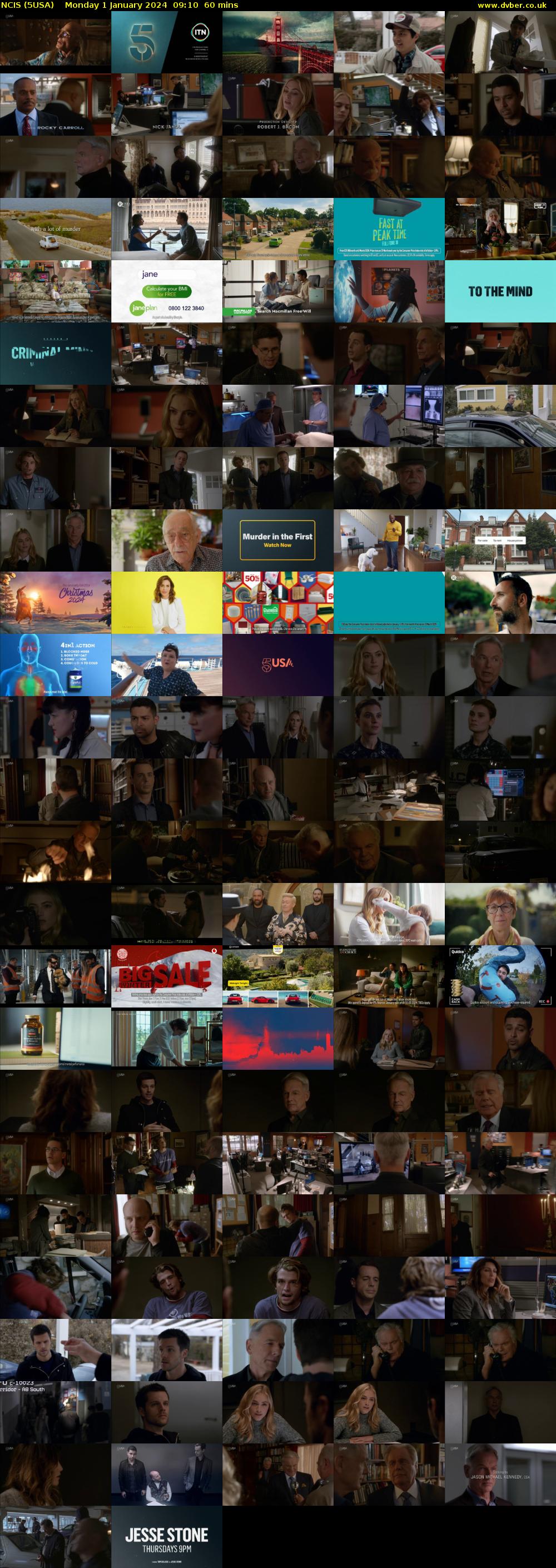 NCIS (5USA) Monday 1 January 2024 09:10 - 10:10