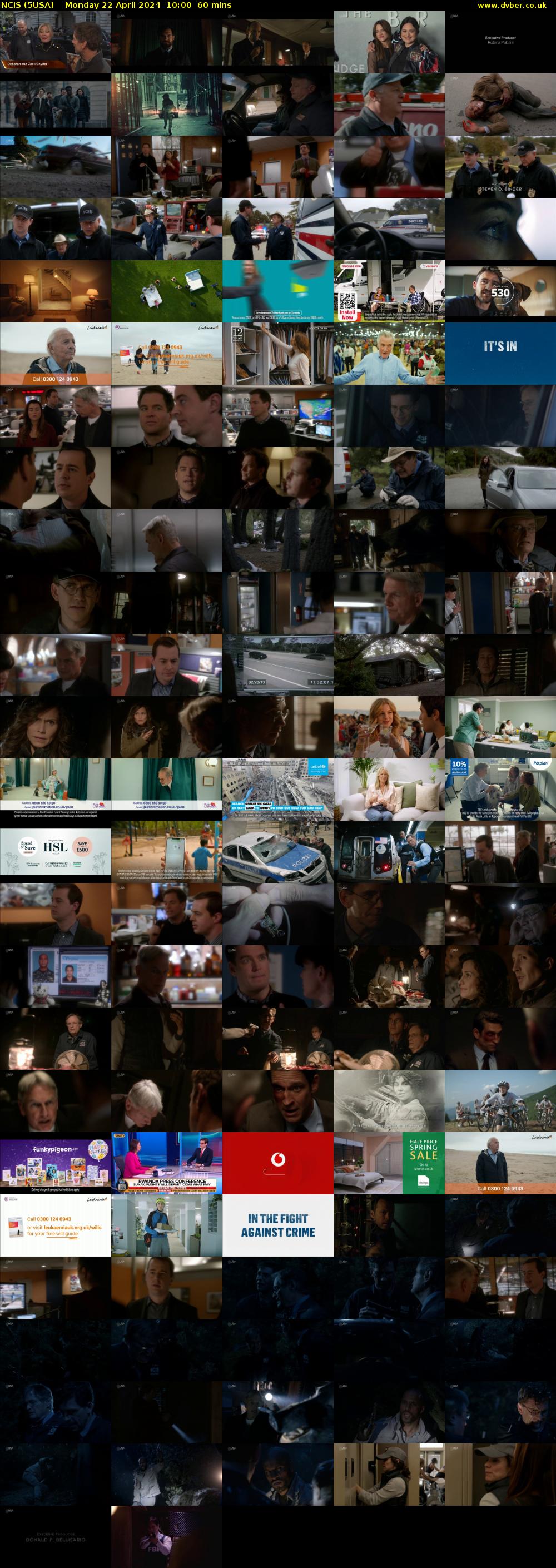 NCIS (5USA) Monday 22 April 2024 10:00 - 11:00