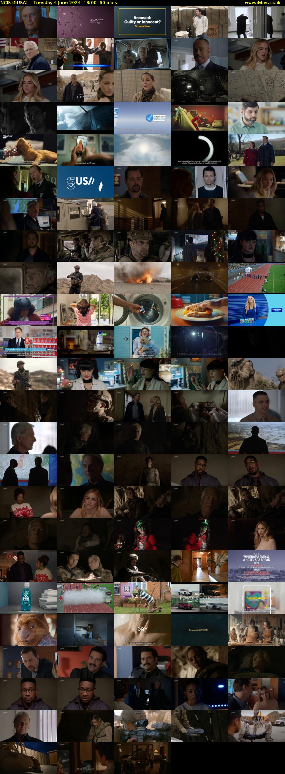 NCIS (5USA) Tuesday 4 June 2024 18:00 - 19:00