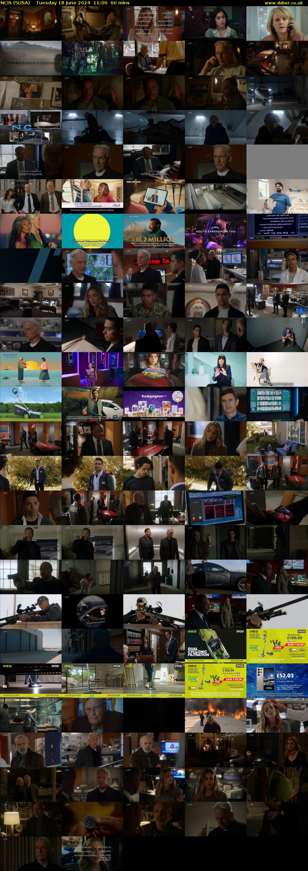 NCIS (5USA) Tuesday 18 June 2024 11:00 - 12:00