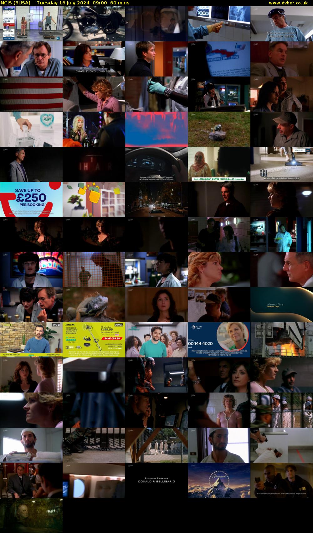 NCIS (5USA) Tuesday 16 July 2024 09:00 - 10:00