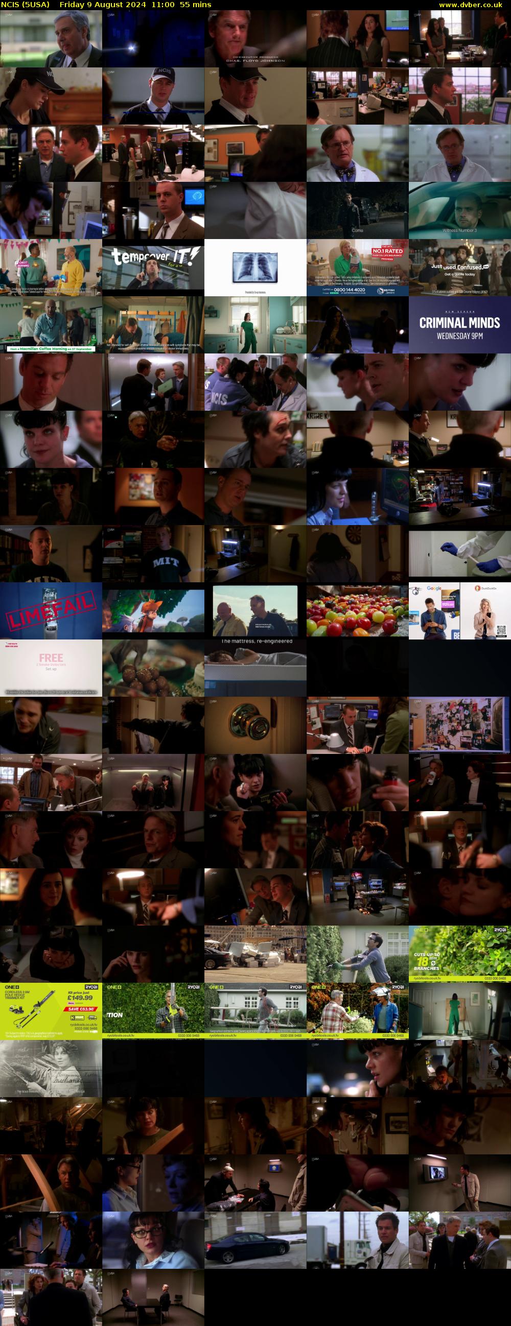 NCIS (5USA) Friday 9 August 2024 11:00 - 11:55