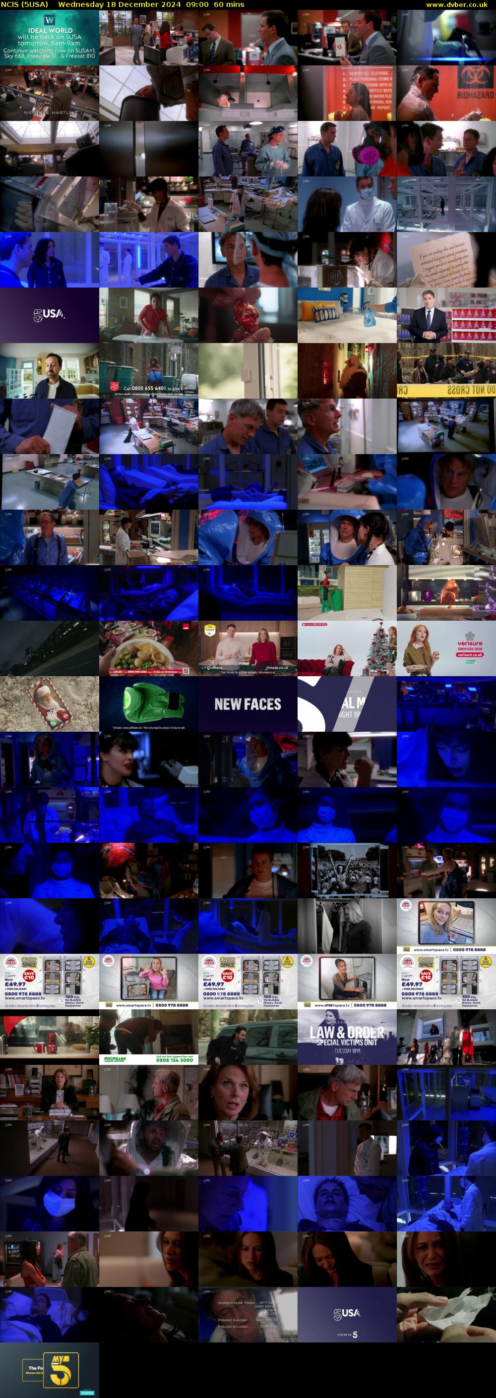 NCIS (5USA) Wednesday 18 December 2024 09:00 - 10:00