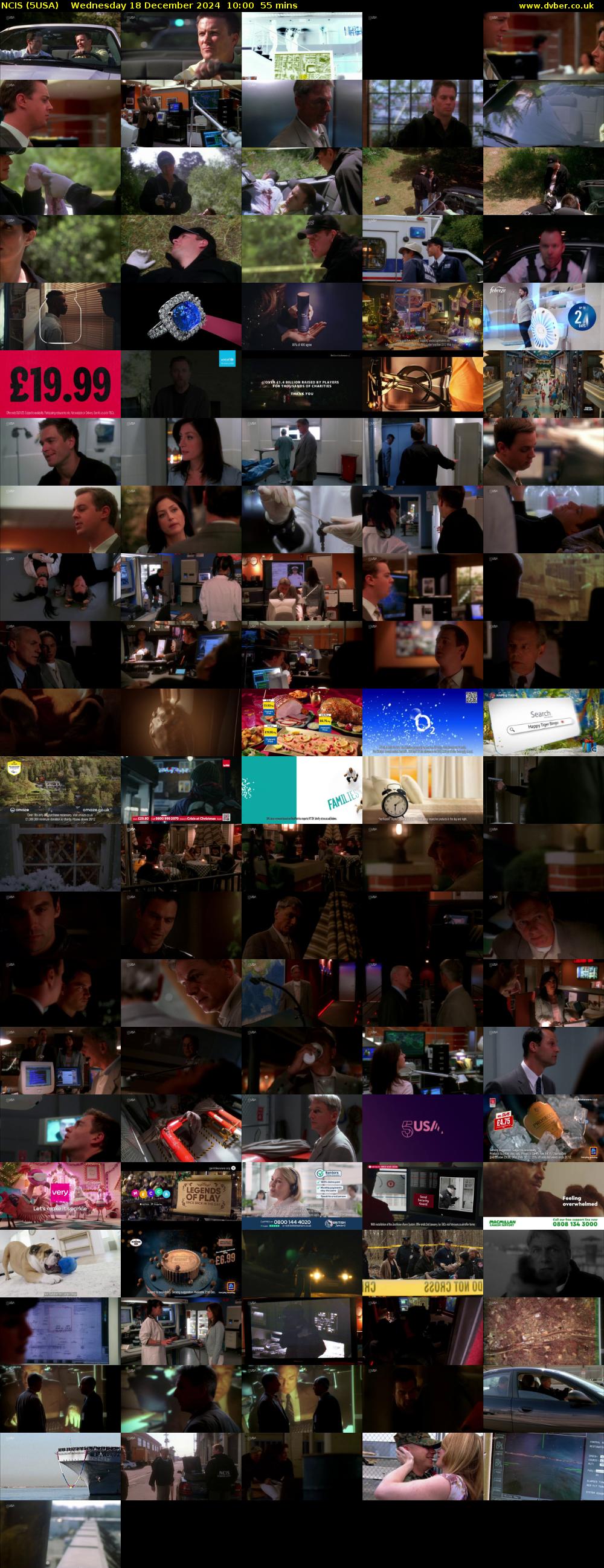 NCIS (5USA) Wednesday 18 December 2024 10:00 - 10:55