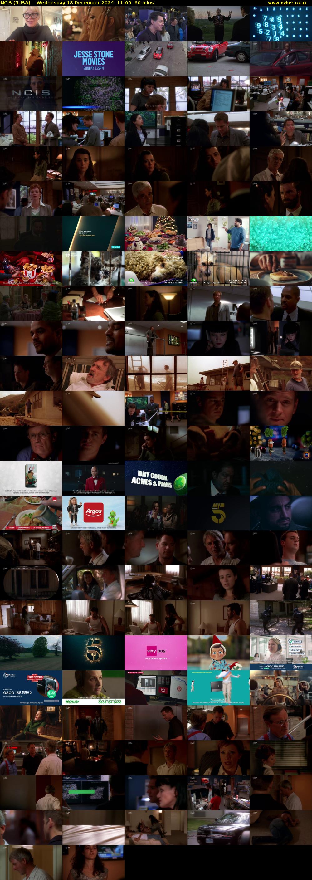 NCIS (5USA) Wednesday 18 December 2024 11:00 - 12:00