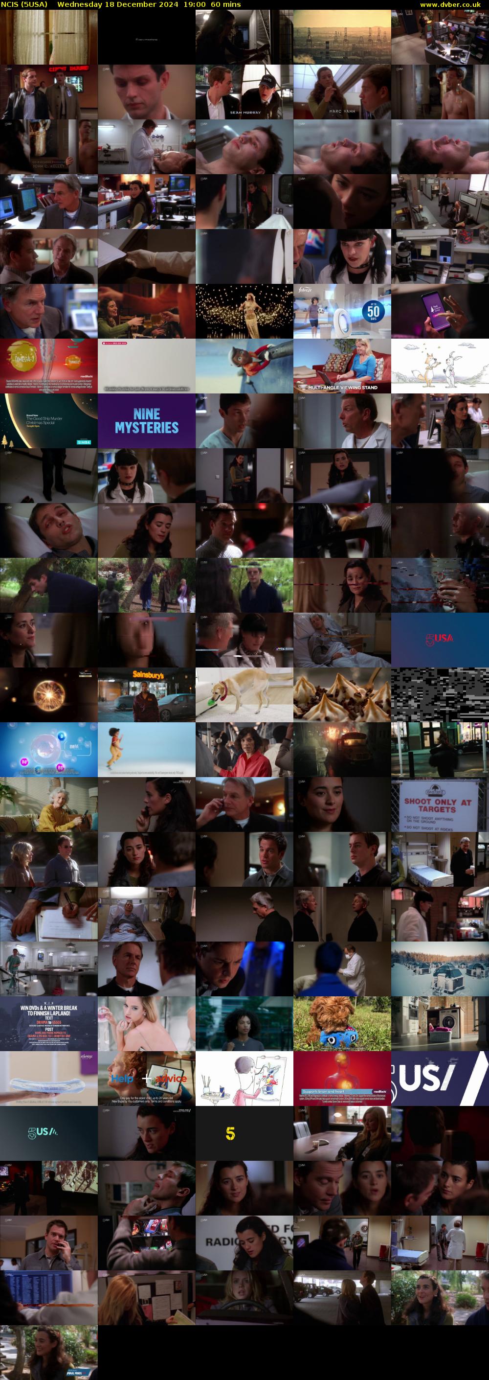 NCIS (5USA) Wednesday 18 December 2024 19:00 - 20:00