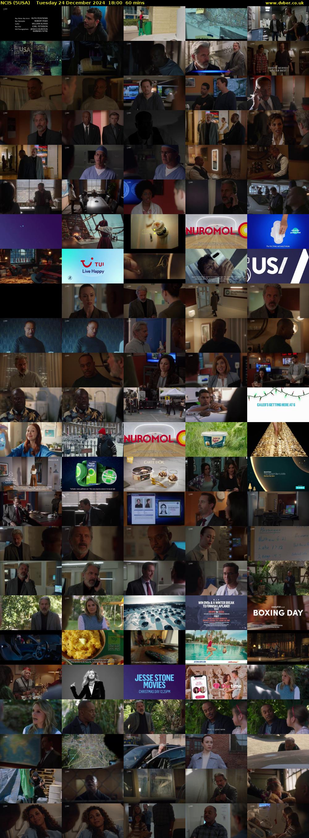 NCIS (5USA) Tuesday 24 December 2024 18:00 - 19:00