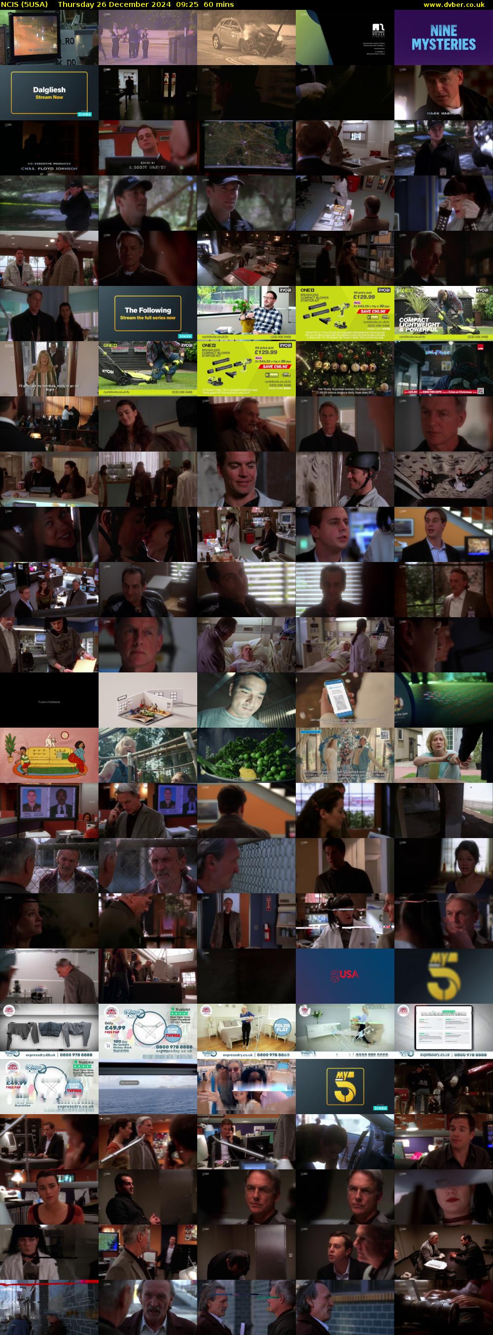 NCIS (5USA) Thursday 26 December 2024 09:25 - 10:25