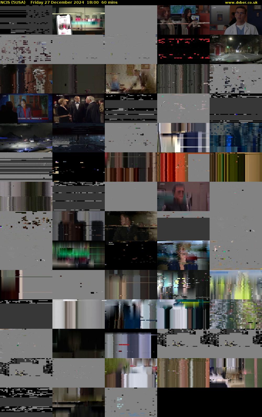 NCIS (5USA) Friday 27 December 2024 18:00 - 19:00
