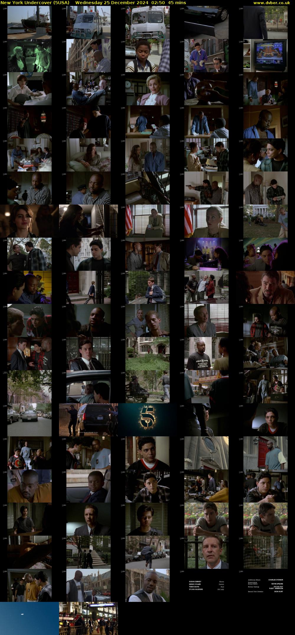 New York Undercover (5USA) Wednesday 25 December 2024 02:50 - 03:35