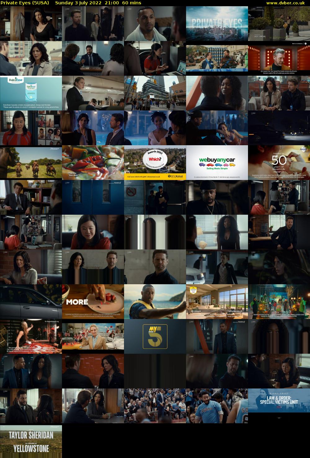 Private Eyes (5USA) Sunday 3 July 2022 21:00 - 22:00