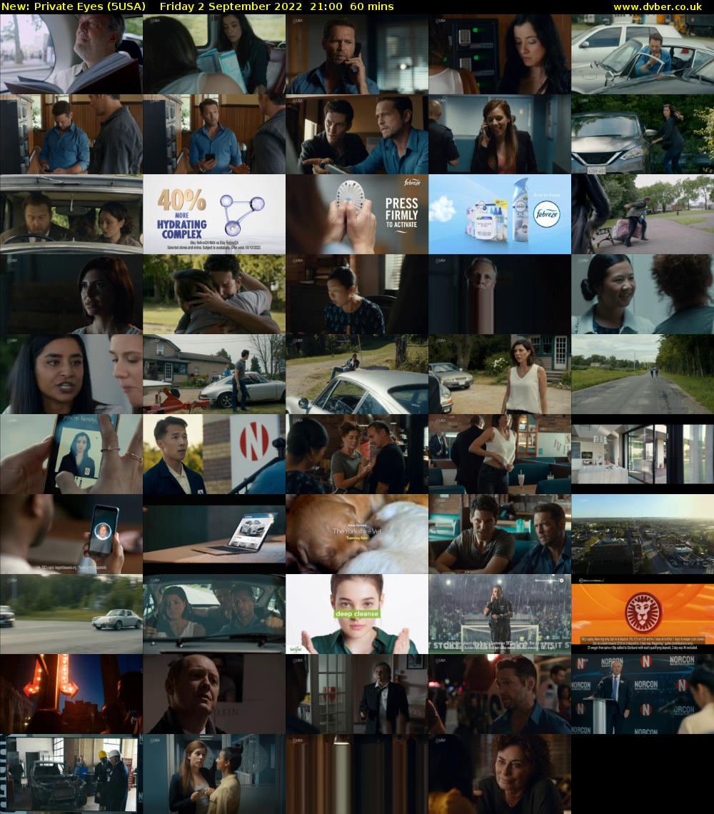 Private Eyes (5USA) Friday 2 September 2022 21:00 - 22:00
