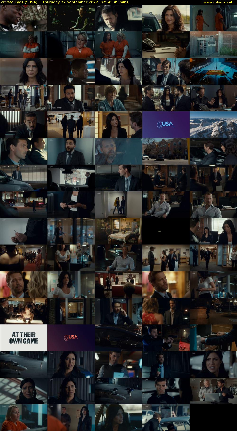 Private Eyes (5USA) Thursday 22 September 2022 02:50 - 03:35