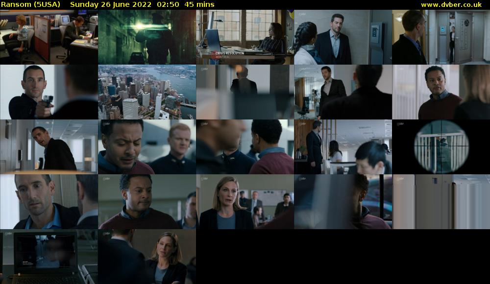 Ransom (5USA) Sunday 26 June 2022 02:50 - 03:35