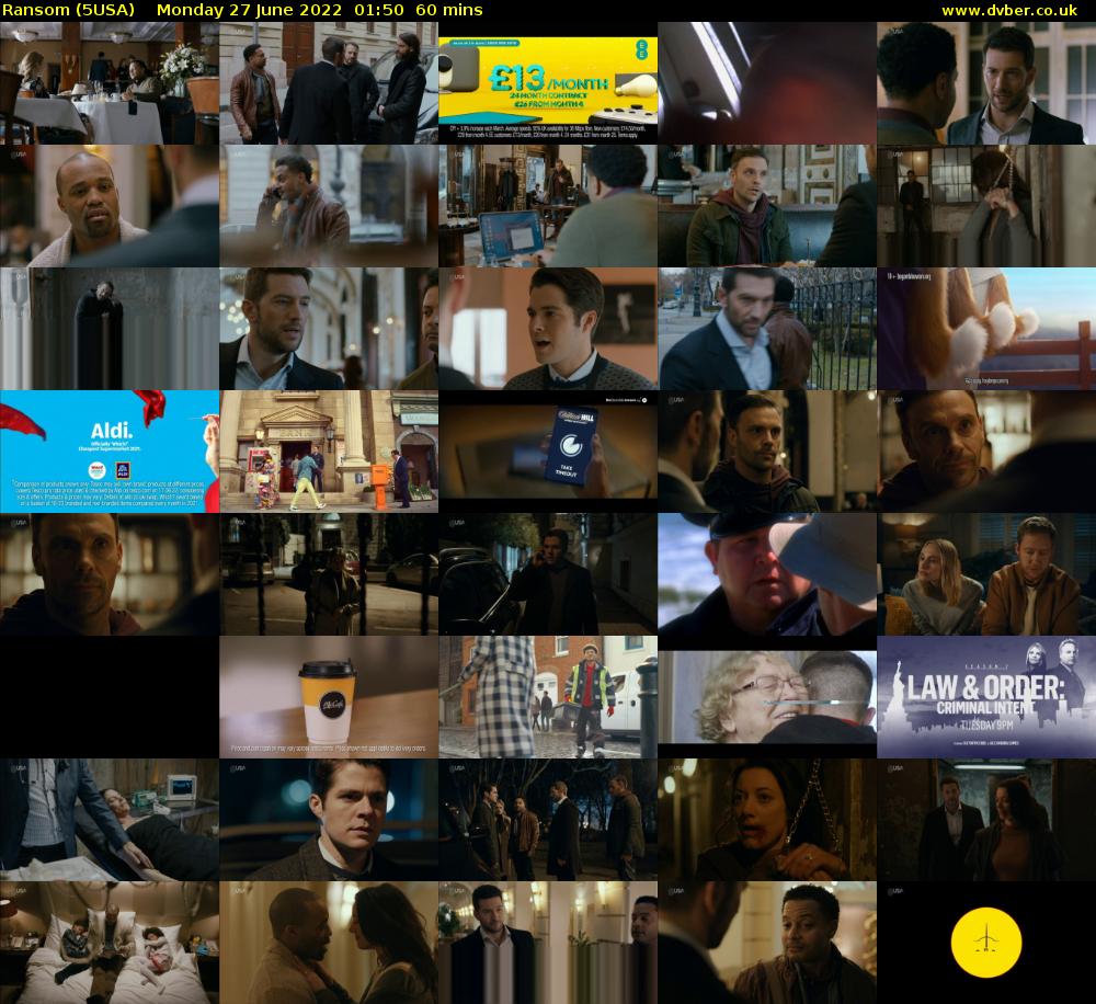Ransom (5USA) Monday 27 June 2022 01:50 - 02:50
