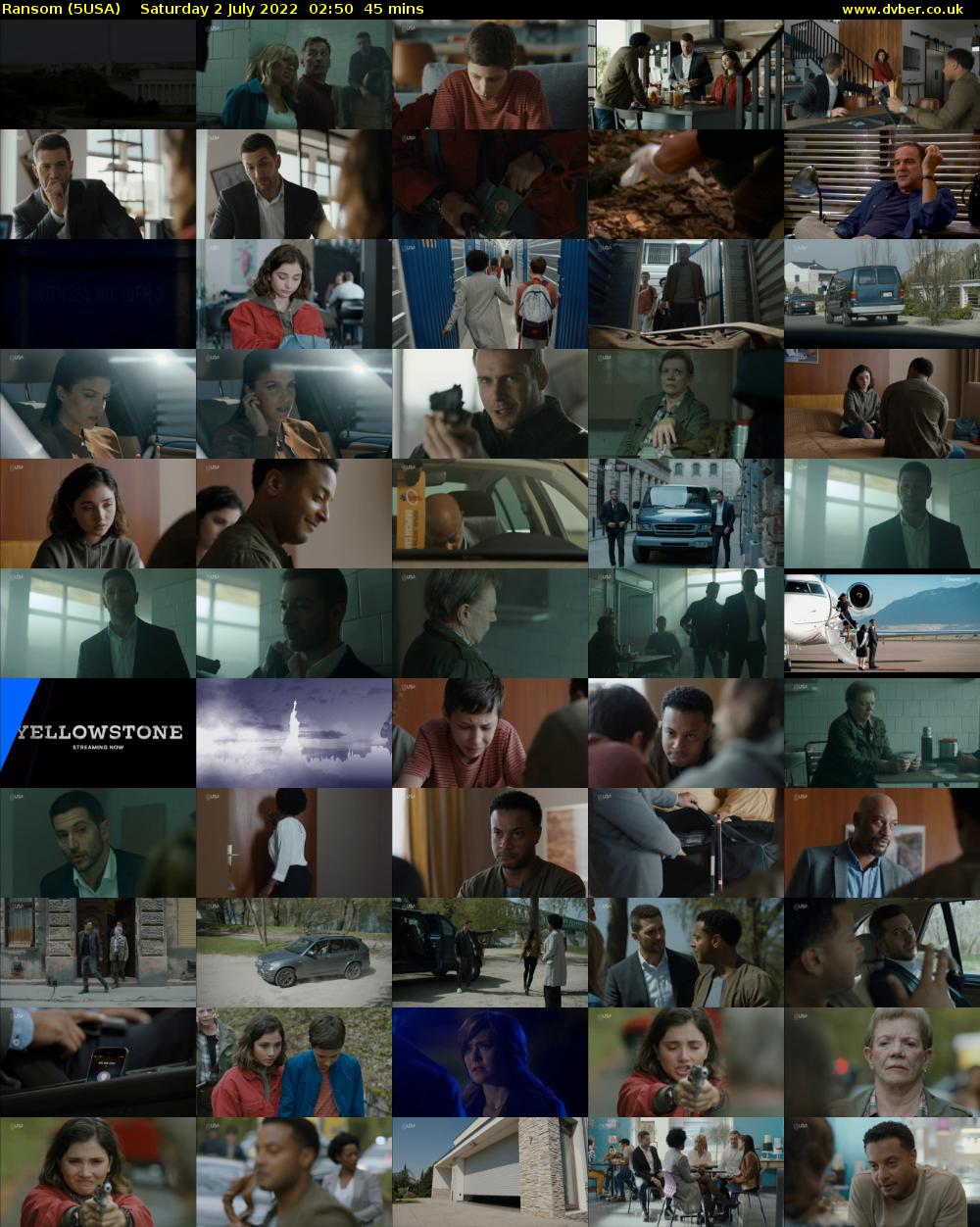 Ransom (5USA) Saturday 2 July 2022 02:50 - 03:35